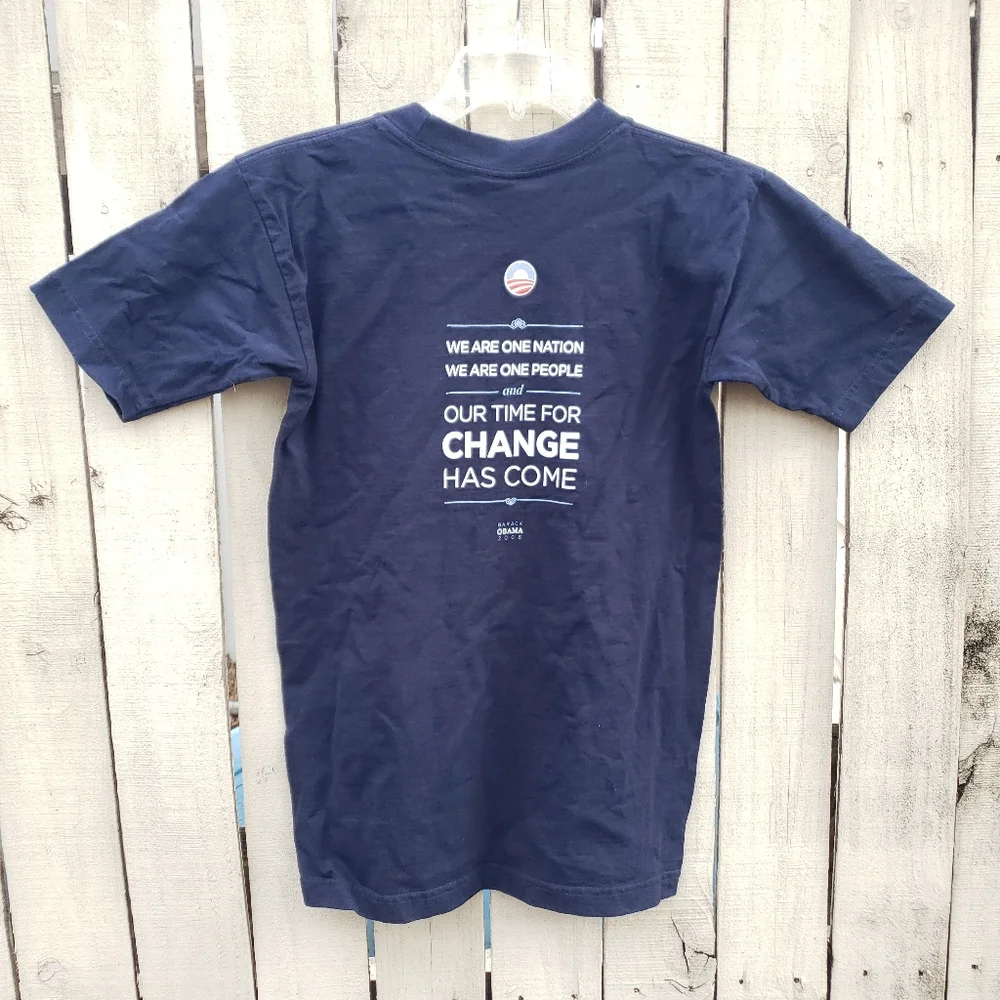 Vintage Unisex 2008 Obama Biden Change Can Happen Campain T Shirt - S - Picture 5 of 10